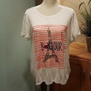 *Paris / Eiffel Tower Graphic Tee, Size XL